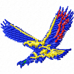 Eagle And Falcon Embroidery Design 9